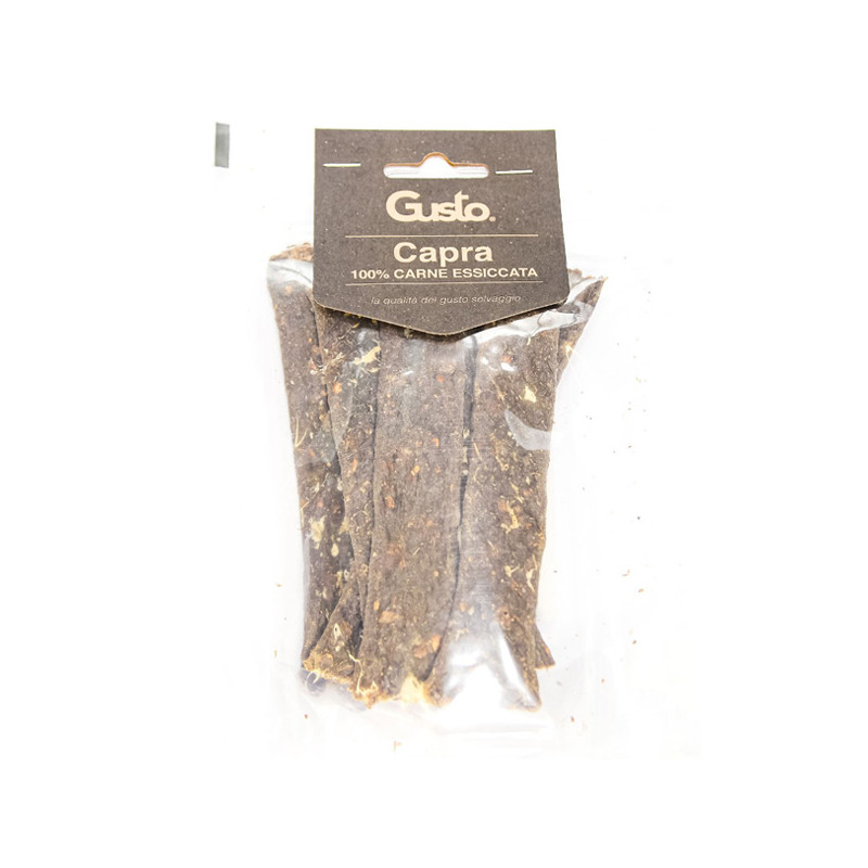 Gusto - Strisce Snack 100% Carne Essiccata di Capra 100 g (Chien)