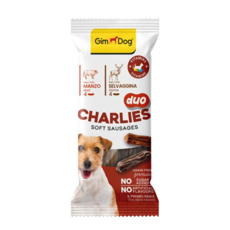 Gimborn Italia - Gimdog Charlies Duo con Manzo e Selvaggina - 60GR (Cane) - 