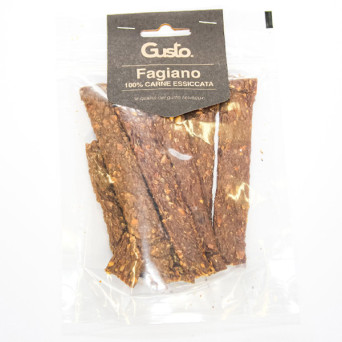 Gusto - Strisce Snack 100% Carne Essiccata di Fagiano - 100GR (Cane) - 