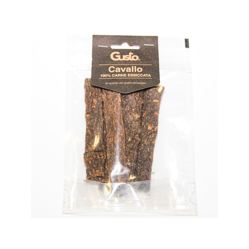Gusto - Strisce Snack 100% Carne Essiccata von Pferd - 100GR (Hund) Gusto - Strisce Snack 100% Carne Essiccata von Pferd - 100GR (Hund)
