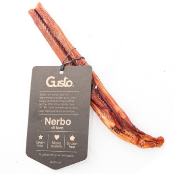 Gusto - Snack Nerbo di Toro 100% Essicato - 20CM (Cane) - 