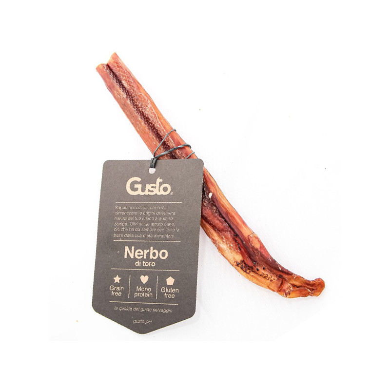 Gusto - Snack Nerbo di Toro 100% Essicato - 20CM (Cane) Gusto - Snack Nerbo di Toro 100% Essicato - 20CM (Cane)
