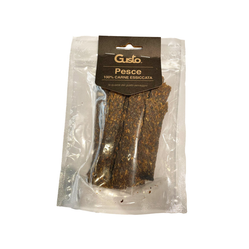 Gusto - Strisce Snack 100% Carne Essiccata di Pesce 100 g (Chien)