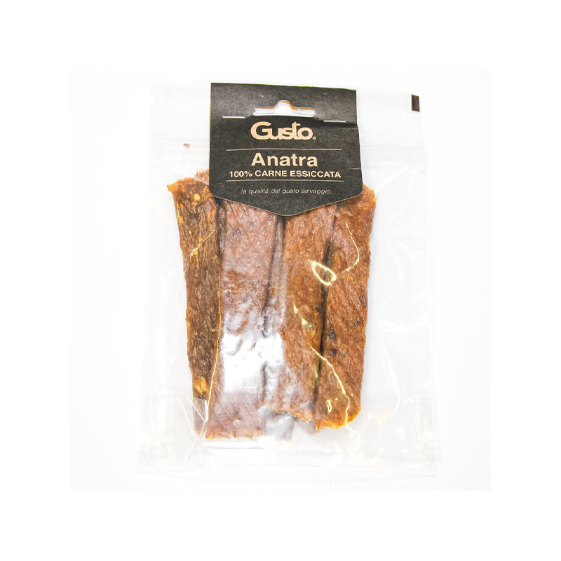 Gusto - Strisce Snack 100% Carne Essiccata von Ente - 100GR (Hund)