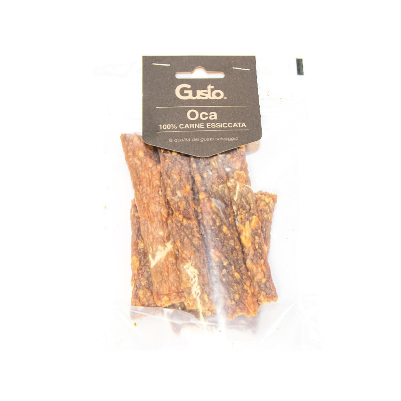 Gusto - Strisce Snack 100% Carne Essiccata di Oca 100 g (Chien)