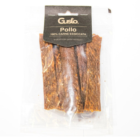 Gusto - Strisce Snack 100% Carne Essiccata di Pollo - 100GR (Cane) - 