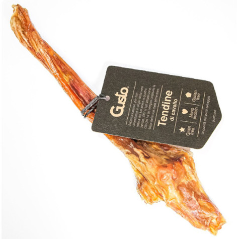 Gusto - Snack Tendine di Cavallo 100% Essicato - 1 X Snack (Cane) - 