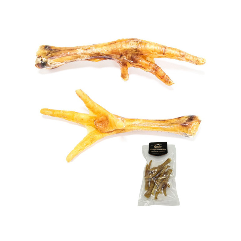 Gusto - Snack Zampe of Gallina 100% Essicate - 100GR (Dog) Gusto - Snack Zampe of Gallina 100% Essicate - 100GR (Dog)