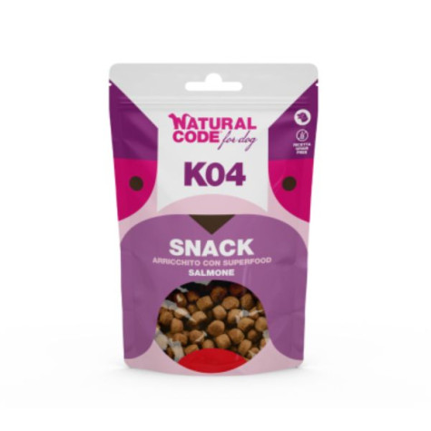 Natural Code - Snack Superfood al Salmone Per Cani - 120GR (Cane) - 