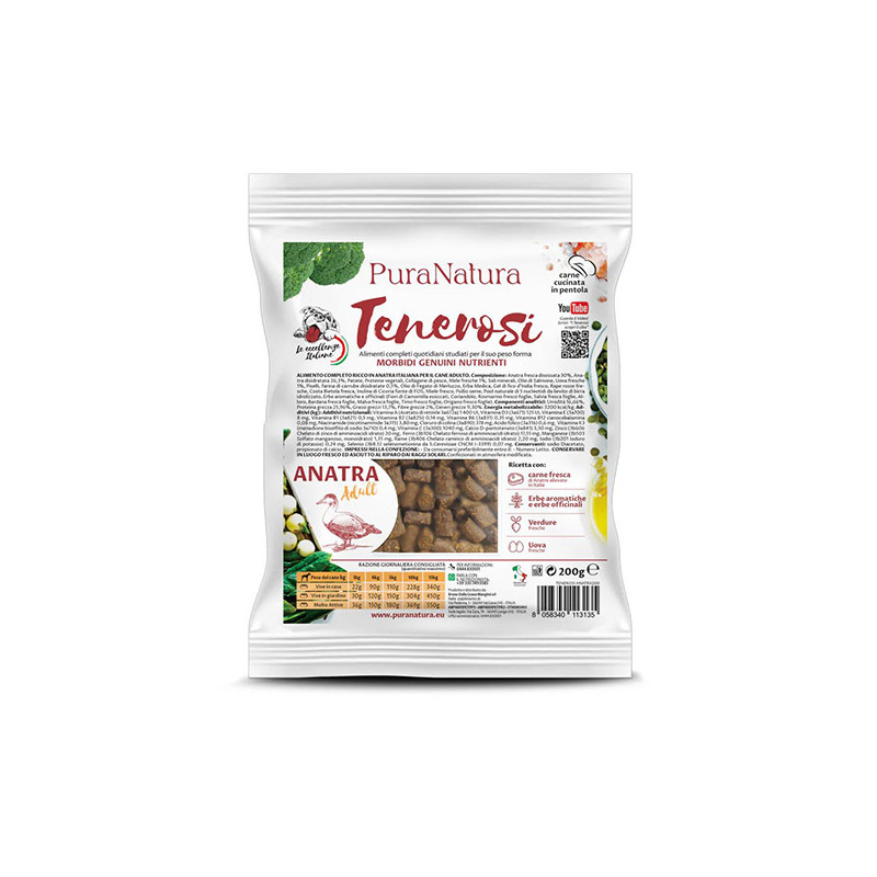 Pura Natura - Tenerosi all'Anatra Adult - 200GR (Cane) Pura Natura - Tenerosi all'Anatra Adult - 200GR (Cane)