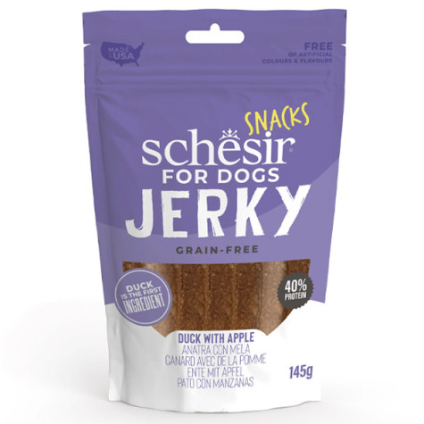 Schesir - Snack Jerky Ente & Apfel - 145GR (Hund)