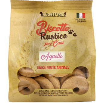 Unipro - Biscotto Rustico per Cani all' Agnello - 300GR (Cane) - 