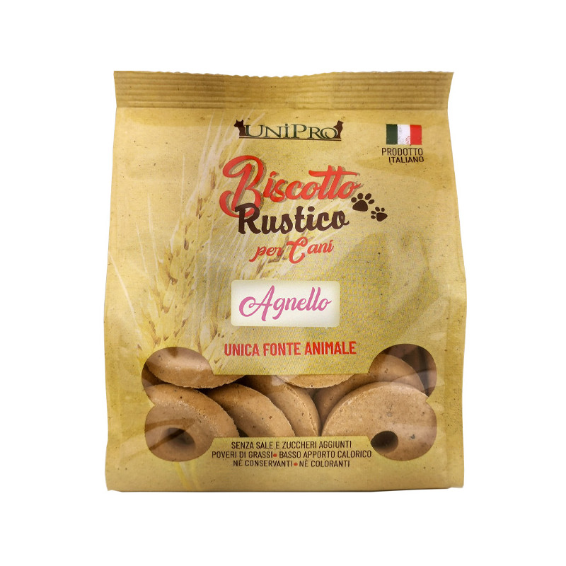 Unipro - Biscotto Rustico per Cani all' Agnello - 300GR (Cane)