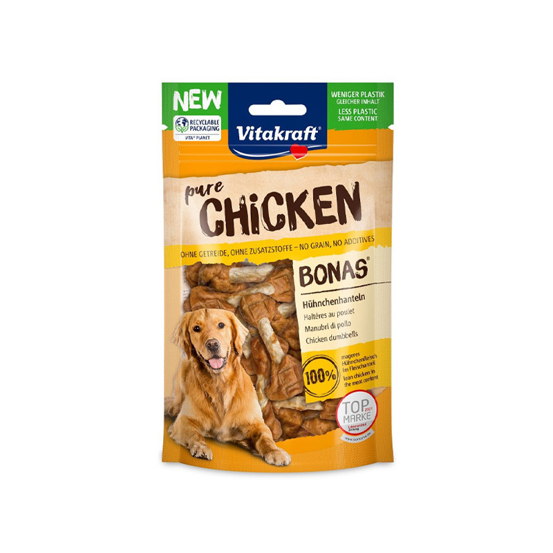 Vitakraft - Dog Snack Chicken Bonas Manubri di Poulet 80 g (Chien) Vitakraft - Dog Snack Chicken Bonas Manubri di Poulet 80 g (Chien)