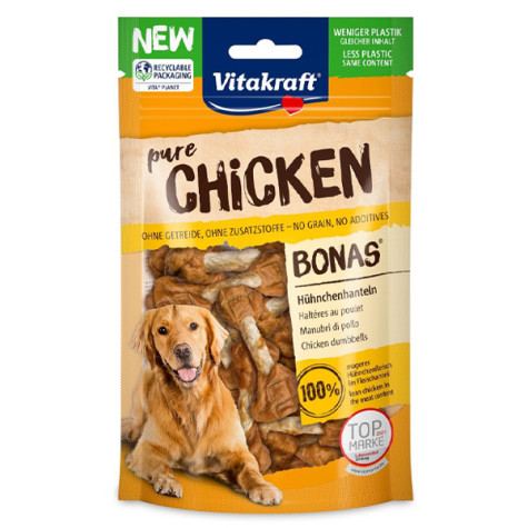 Vitakraft - Dog Snack Chicken Bonas Manubri di Pollo - 80GR (Cane) - 