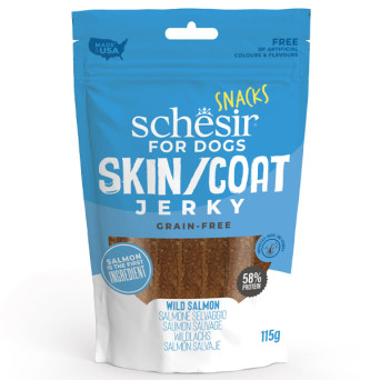 Schesir - Snack Jerky Skin & Coat - 115GR (Cane) - 
