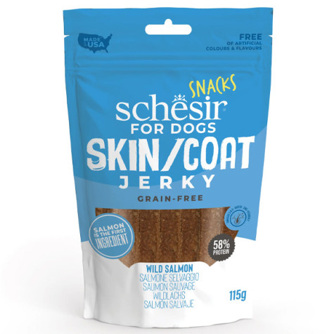 Schesir - Snack Jerky Skin & Coat - 115GR (Hund)