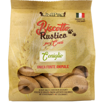 Unipro - Biscotto Rustico per Cani al Coniglio - 300GR (Cane) - 