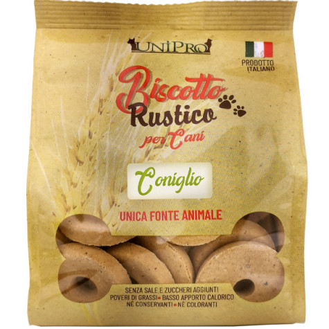 Unipro - Biscotto Rustico per Cani al Coniglio - 300GR (Cane) - 