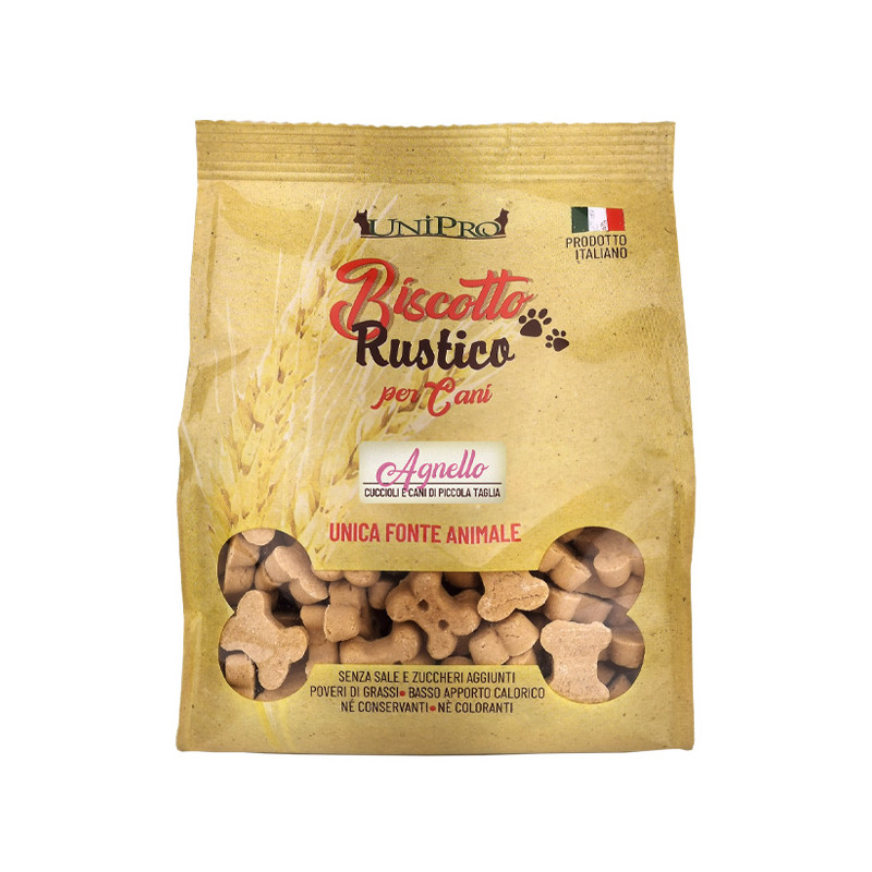 Unipro - Biscuit Rustico for Dogs Puppies o of Piccola Taglia all' Lamb - 300GR (Dog) Unipro - Biscuit Rustico for Dogs Puppies o of Piccola Taglia all' Lamb - 300GR (Dog)