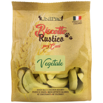 Unipro - Biscotto Rustico per Cani Vegetale con Carote e Piselli - 300GR (Cane) - 