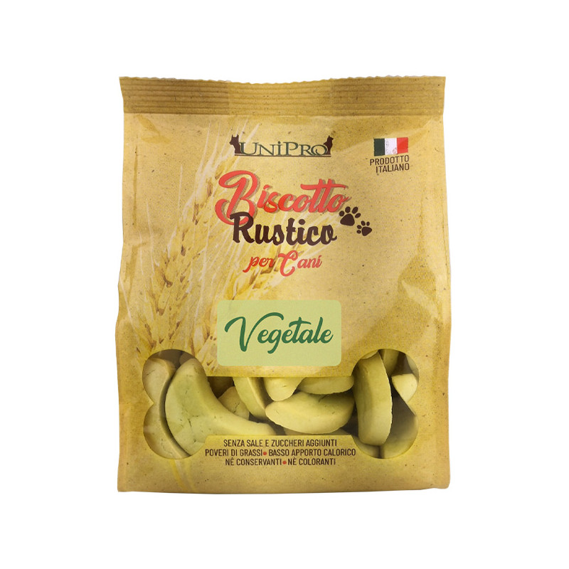 Unipro - Keks Rustico für Hunde Vegetale mit Karotten und Piselli - 300GR (Hund) Unipro - Keks Rustico für Hunde Vegetale mit Karotten und Piselli - 300GR (Hund)