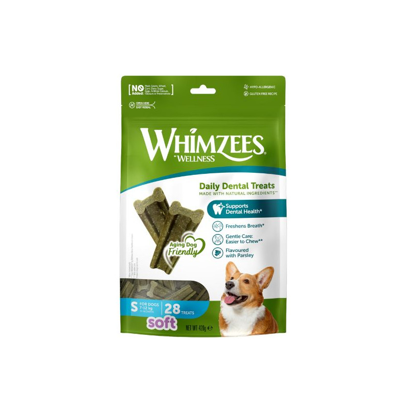 Whimzees - Stick Soft Naturali - S - 28 Snack (Cane) Whimzees - Stick Soft Naturali - S - 28 Snack (Cane)