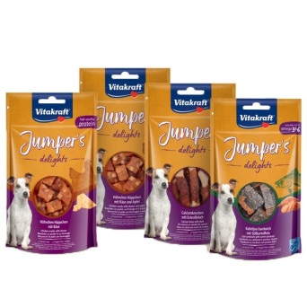 Vitakraft - Jumper’s Delights - 80GR - Bocconcini di Pollo con Formaggio (Cane) - 