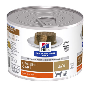 Hill's - Prescription Diet A/D con Pollo a Paté per Cani e Gatti - 200GR (Cane) - 