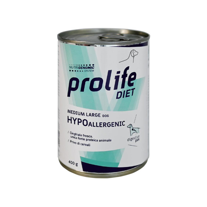 Prolife - Diet Dog Hypoallergenic Medium Large Cinghiale Fresco - 400GR (Cane)