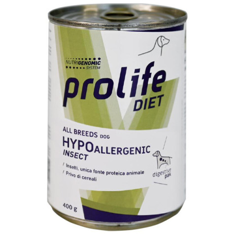 Prolife - Diet Dog Hypoallergenic All Breeds Insect - 400GR (Cane) - 