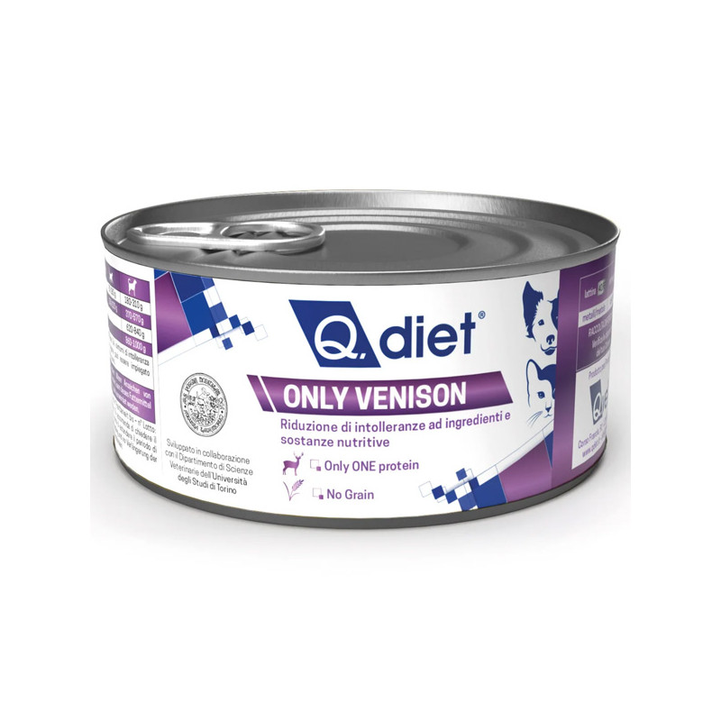 Q.Vet - Q Diet Only Venison - 150GR (Hund) Q.Vet - Q Diet Only Venison - 150GR (Hund)
