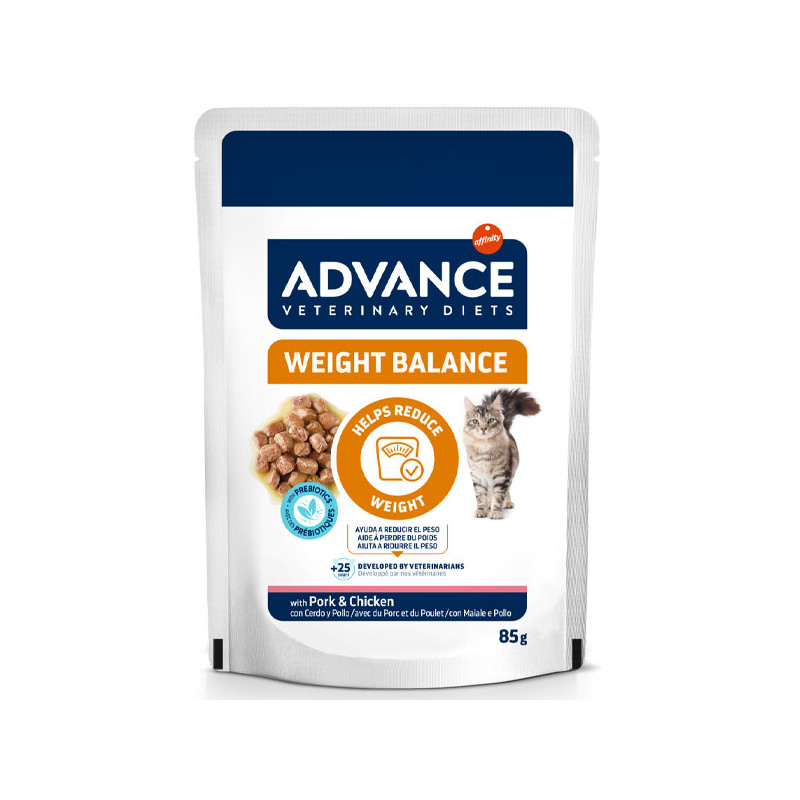 Advance - Veterinary Diet Cat Weight Balance Chicken and Pork Wet - 85GR (Cat)