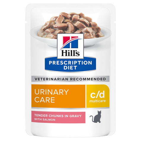 Hill's - Prescription Diet c/d Urinary Care Multicare con Salmone - 85GR (Gatto) - 