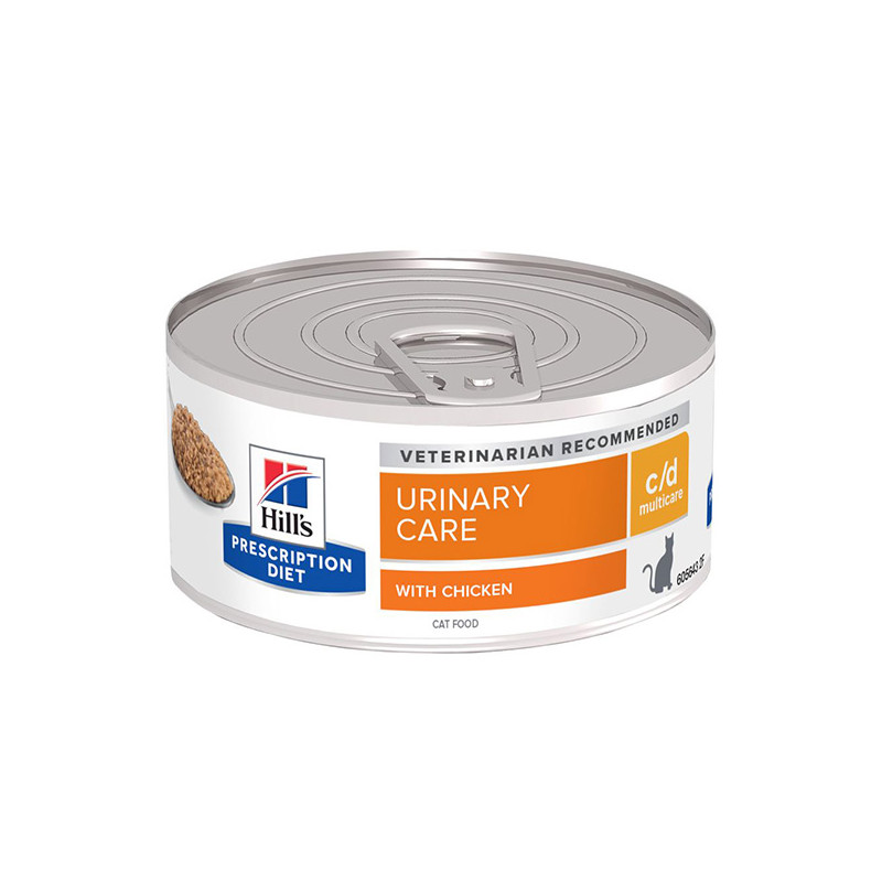 Hill's - Prescription Diet c/d Urinary Care Multicare avec Poulet a Paté 156 g (Chat) Hill's - Prescription Diet c/d Urinary Care Multicare avec Poulet a Paté 156 g (Chat)