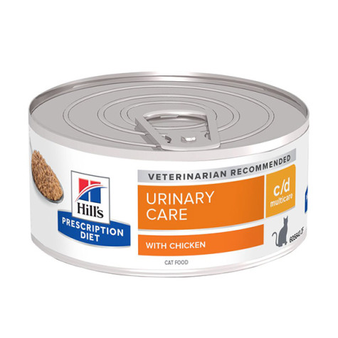 Hill's - Prescription Diet c/d Urinary Care Multicare con Pollo a Paté - 156GR (Gatto) - 