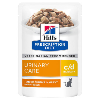 Hill's - Prescription Diet c/d Urinary Care Multicare con Pollo - 85GR (Gatto) - 