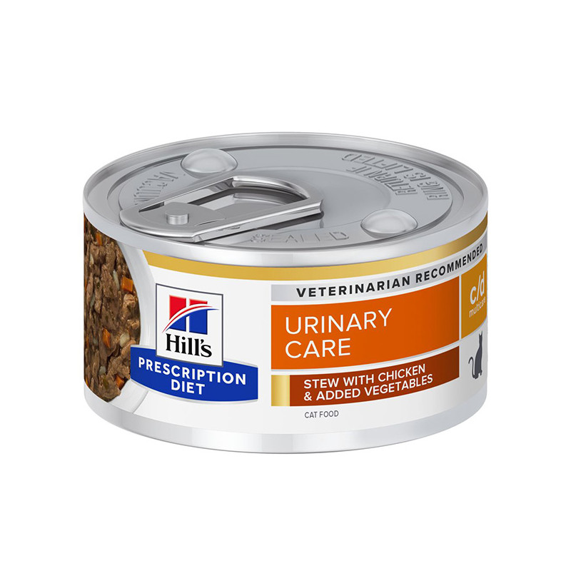 Hill's - Prescription Diet c/d Urinary Care Multicare Spezzatino with Chicken and Verdure - 82GR (Cat) Hill's - Prescription Diet c/d Urinary Care Multicare Spezzatino with Chicken and Verdure - 82GR (Cat)