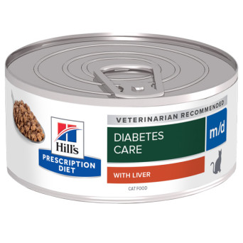 Hill's - Prescription Diet m/d con Fegato per la Gestione del Diabete - 156GR (Gatto) - 