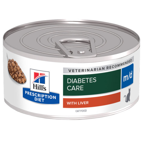 Hill's - Prescription Diet m/d con Fegato per la Gestione del Diabete - 156GR (Gatto) - 
