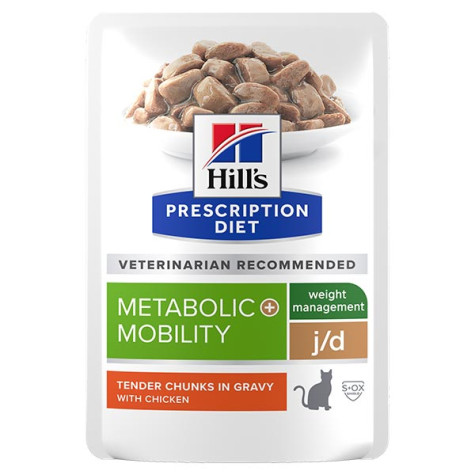 Hill's - Prescription Diet Metabolic + Mobility per Gatti con Pollo - 85GR (Gatto) - 