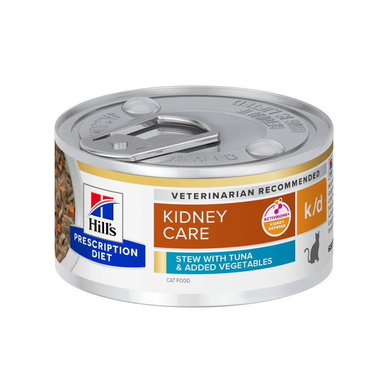 Hill's - Prescription Diet Stew k/d Kidney Care Renal con Tonno e Vegetali - 82GR (Gatto) Hill's - Prescription Diet Stew k/d Kidney Care Renal con Tonno e Vegetali - 82GR (Gatto)