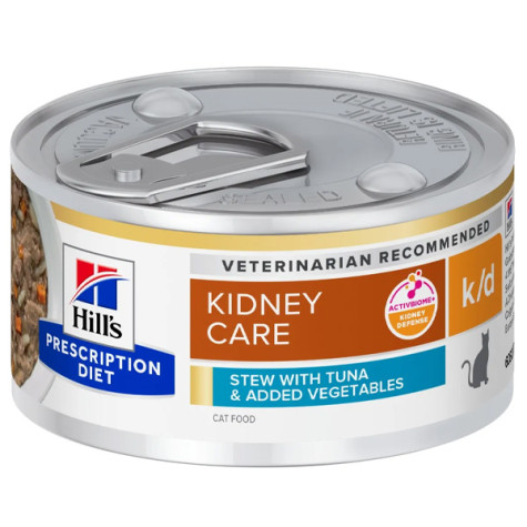 Hill's - Prescription Diet Stew k/d Kidney Care Renal con Tonno e Vegetali - 82GR (Gatto) - 