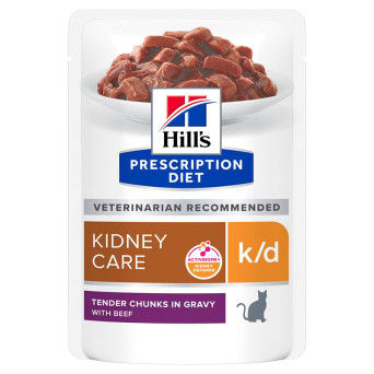 Hill's - Prescription Diet k/d con Manzo - 85GR (Gatto) - 