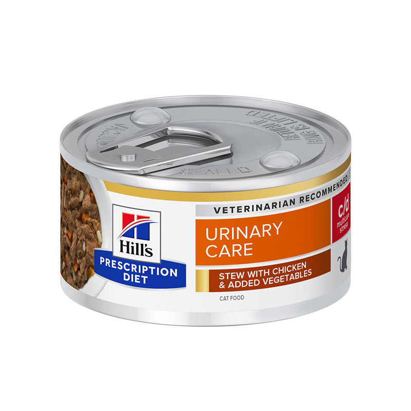Hill's - Prescription Diet c/d Urinary Care Multicare Stress Spezzatino with Chicken and Verdure - 82GR (Cat) Hill's - Prescription Diet c/d Urinary Care Multicare Stress Spezzatino with Chicken and Verdure - 82GR (Cat)