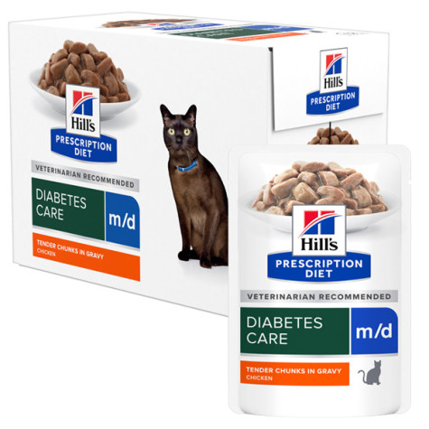 Hill's - Prescription Diet m/d Diabetes Pollo - 12X85GR (Gatto) - 