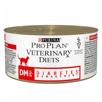 Purina - Pro Plan Veterinary Diets Diabetes Management DM St/Ox - 10 Bustine da 85Gr - Manzo (Gatto) - 