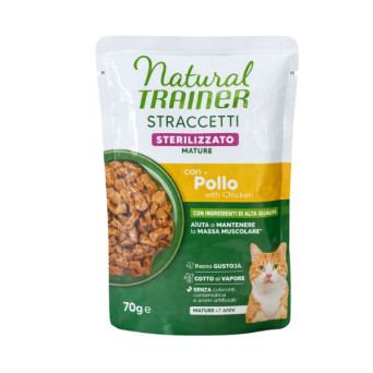 Trainer - Natural Cat Mature Sterilised Straccetti al Pollo - 70GR (Gatto) -
