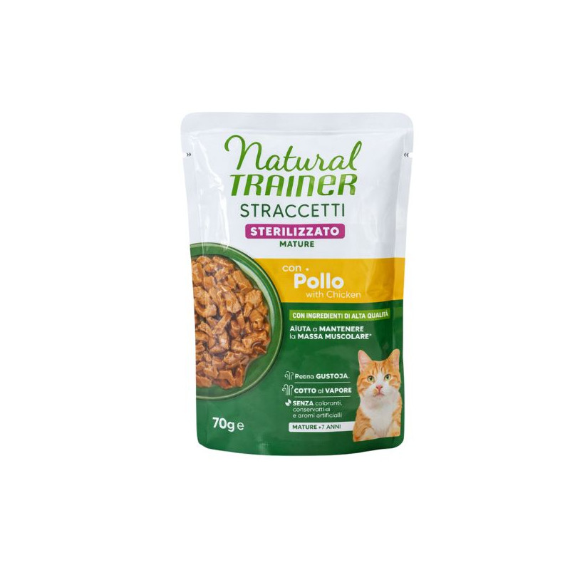 Trainer - Natural Cat Mature Sterilised Straccetti al Pollo - 70GR (Gatto) Trainer - Natural Cat Mature Sterilised Straccetti al Pollo - 70GR (Gatto)