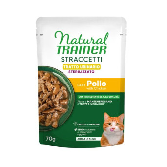 Trainer - Natural Cat Adult Sterilised Straccetti Urinary al Pollo - 70GR (Gatto) - 